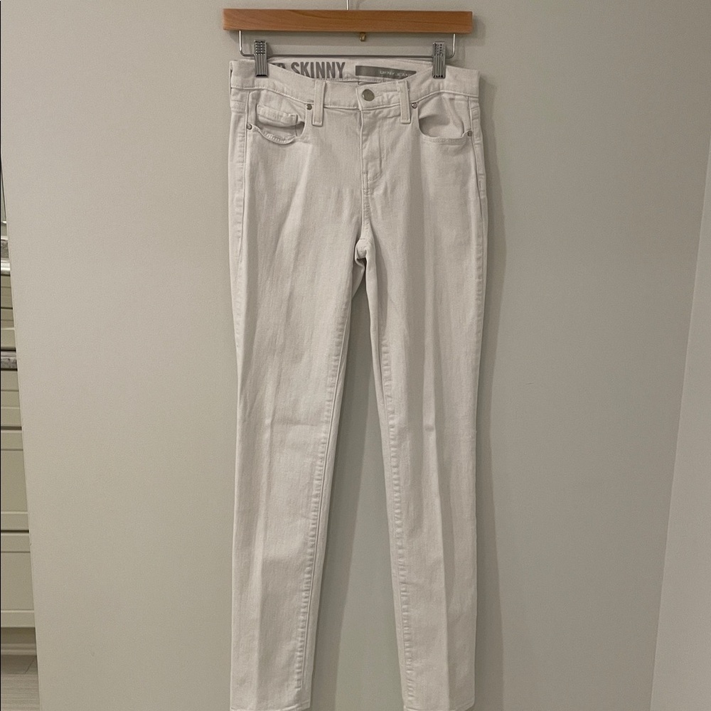 DKNY Soho Skinny White Jeans